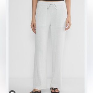 Aritzia waffle wide leg pant